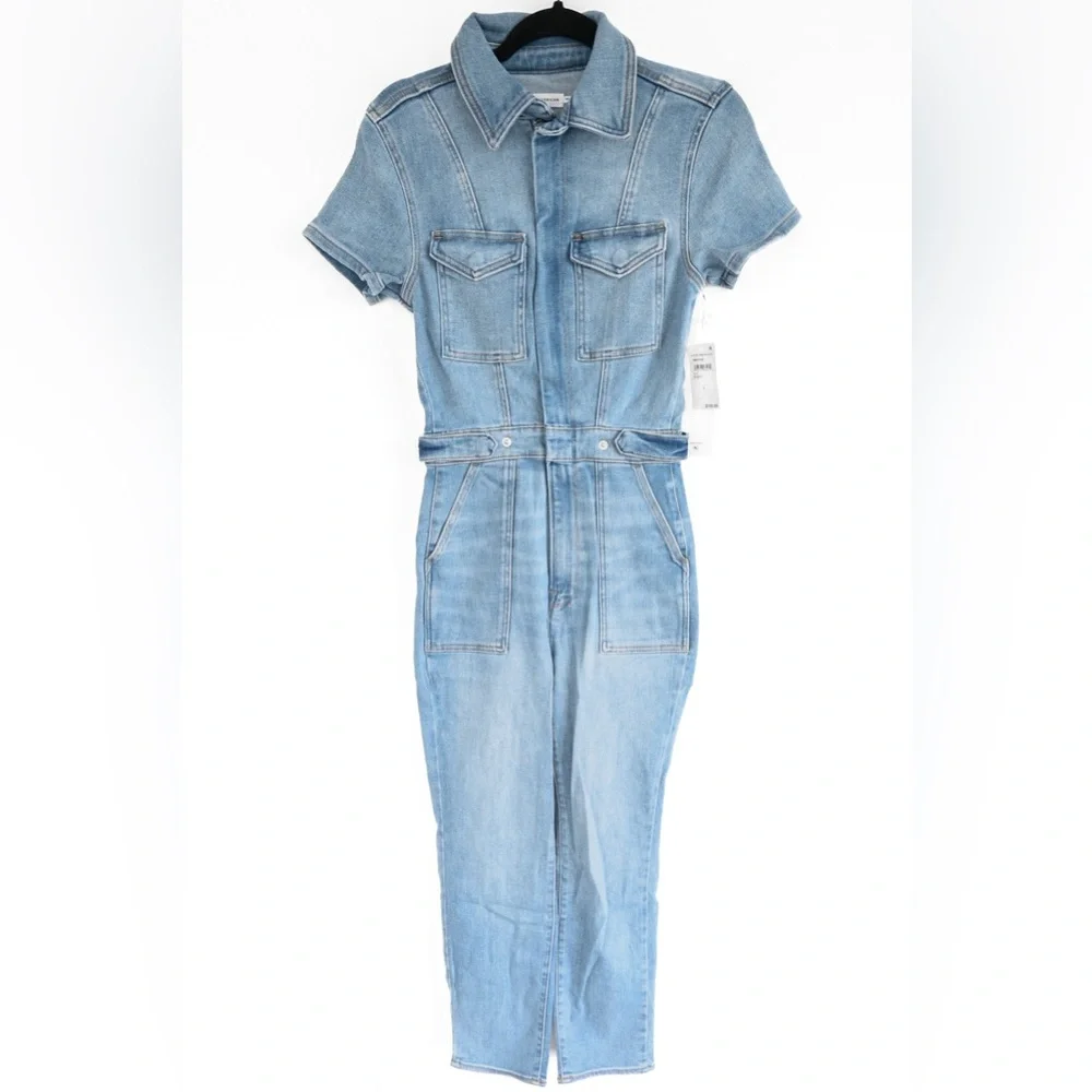 Good American “Fit For Success” Jumpsuit, New With Tags, Blue274, Size Small - Picture 6 of 11